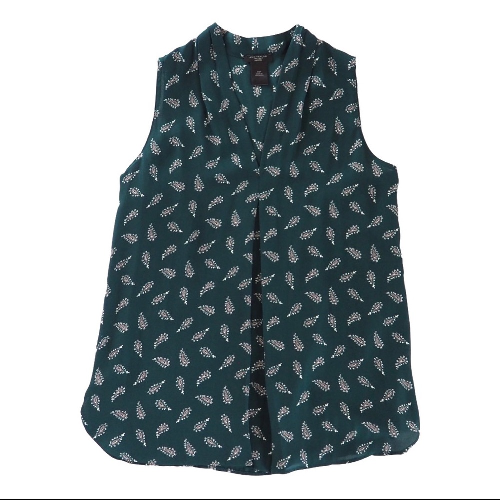 Ann Taylor Factory Printed Sleeveless Shell